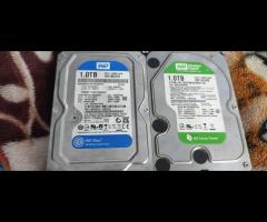 2x1TB HDD WD Green & Blue