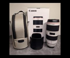 Objektiv Canon EF 70-200 mm f/2,8L IS III USM z zoomom in torbico za sončno zaslonko